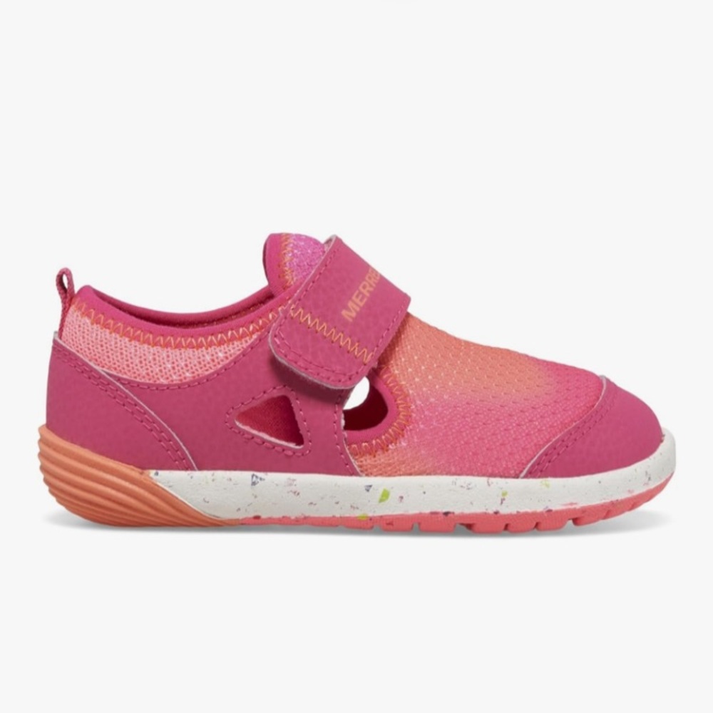 Merrell Girls' BARE STEPS Sandals in Pink/Orange